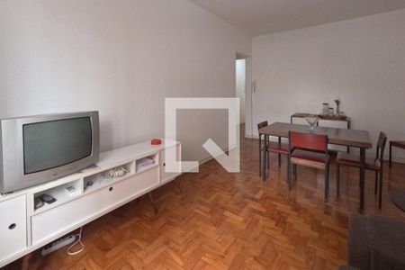 Sala de apartamento para alugar com 1 quarto, 60m² em Gonzaga, Santos