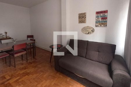 Sala de apartamento para alugar com 1 quarto, 60m² em Gonzaga, Santos