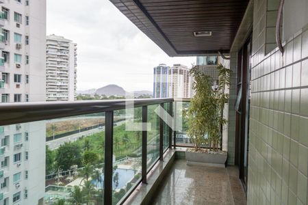 Varanda da Sala de apartamento para alugar com 4 quartos, 140m² em Barra da Tijuca, Rio de Janeiro