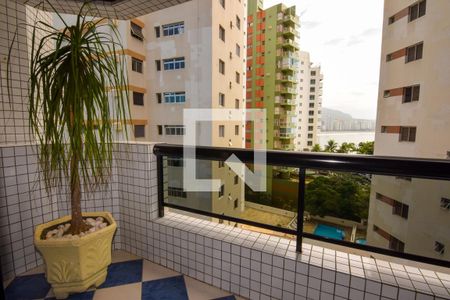 Varanda do Quarto de apartamento para alugar com 2 quartos, 90m² em Jardim Astúrias, Guarujá