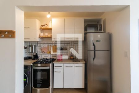 Cozinha de kitnet/studio para alugar com 1 quarto, 24m² em Pinheiros, São Paulo