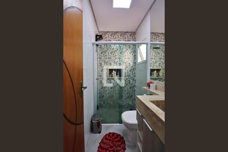 Banheiro da Suíte de apartamento à venda com 3 quartos, 184m² em Vila Curuca, Santo André