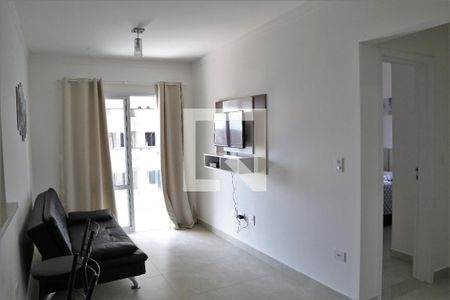 Sala de apartamento para alugar com 1 quarto, 52m² em Caiçara, Praia Grande