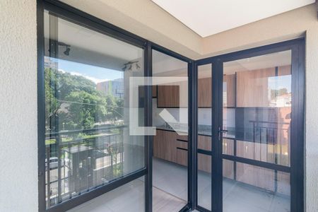 Varanda de kitnet/studio para alugar com 1 quarto, 46m² em Campestre, Santo André