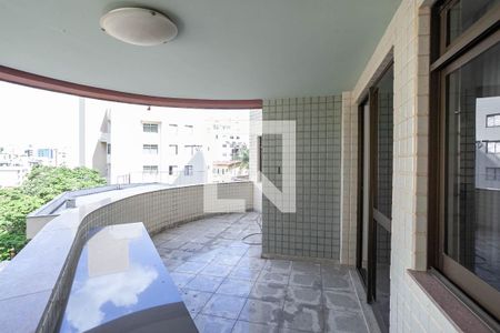 Varanda da sala  de apartamento à venda com 4 quartos, 190m² em Cidade Nova, Belo Horizonte
