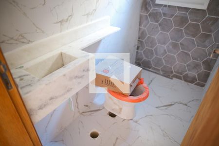 Banheiro de apartamento à venda com 2 quartos, 55m² em Parque Oratorio, Santo André