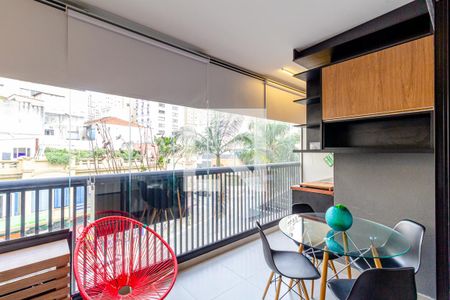 Varanda e Cozinha de kitnet/studio à venda com 1 quarto, 34m² em Vila Buarque, São Paulo