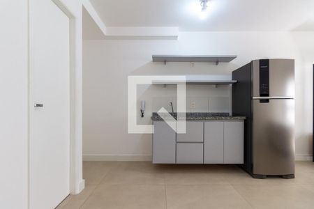 Cozinha de kitnet/studio para alugar com 1 quarto, 24m² em Consolação, São Paulo