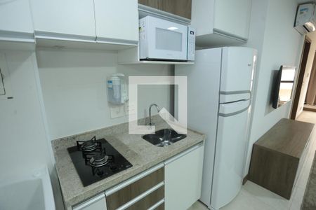 Cozinha de apartamento para alugar com 1 quarto, 33m² em Setor Noroeste, Brasília