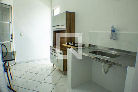 Cozinha de apartamento para alugar com 1 quarto, 27m² em Jardim Lourdes, São Paulo