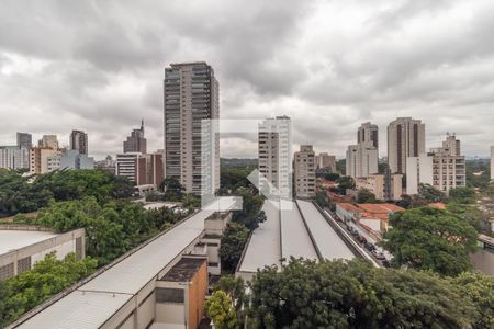 Suíte - vista de apartamento para alugar com 1 quarto, 83m² em Pinheiros, São Paulo