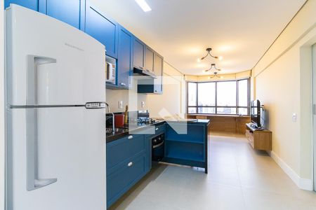 Sala e cozinha de apartamento para alugar com 1 quarto, 45m² em Centro, Campinas
