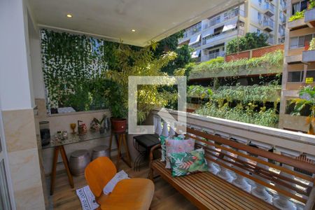 Varanda da Sala de apartamento para alugar com 2 quartos, 106m² em Humaitá, Rio de Janeiro