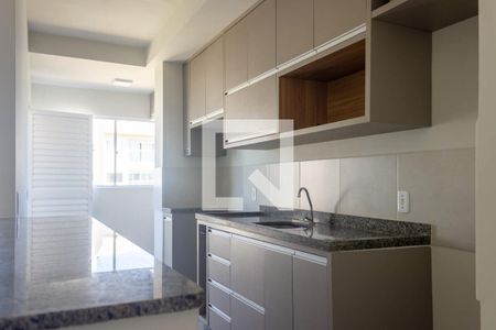 Cozinha de apartamento para alugar com 2 quartos, 51m² em Morumbi, Uberlândia