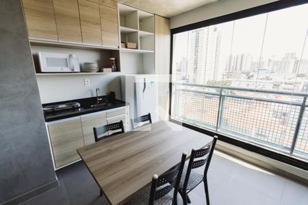 Varanda Cozinha de kitnet/studio para alugar com 1 quarto, 30m² em Bom Retiro, São Paulo