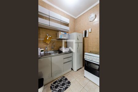 Cozinha de kitnet/studio para alugar com 1 quarto, 40m² em Itararé, Santos