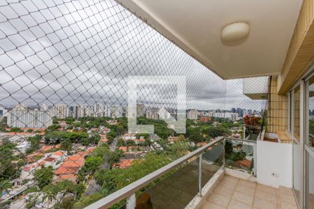 Varanda da Sala de apartamento à venda com 5 quartos, 330m² em Santo Amaro, São Paulo