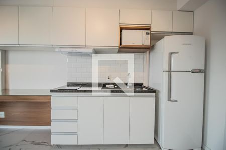 Studio - Cozinha de kitnet/studio para alugar com 1 quarto, 34m² em Mirandópolis, São Paulo