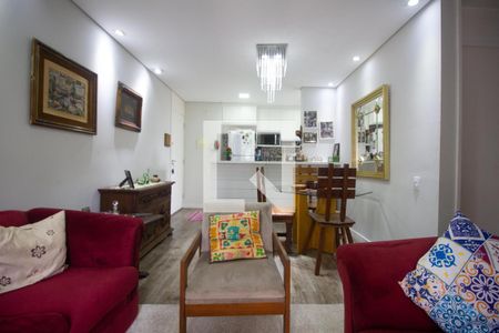 Sala de apartamento à venda com 2 quartos, 68m² em Vila Praia, São Paulo