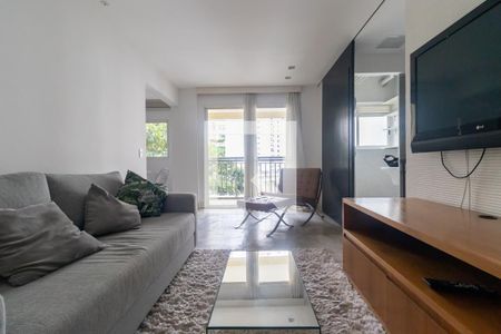 Sala de apartamento à venda com 1 quarto, 55m² em Jardim Paulista, São Paulo