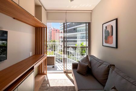 Sala de apartamento para alugar com 1 quarto, 27m² em Vila Nova Conceição, São Paulo