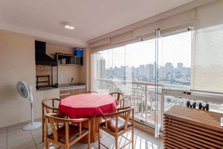 Varanda gourmet de apartamento à venda com 3 quartos, 82m² em Vila Gumercindo, São Paulo