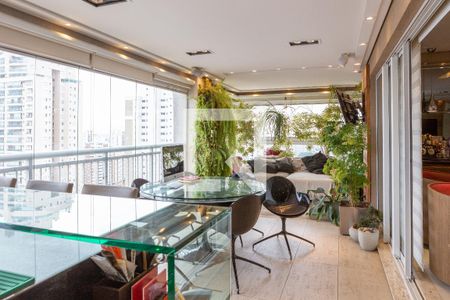 Varanda Gourmet de apartamento para alugar com 4 quartos, 206m² em Vila Romana, São Paulo