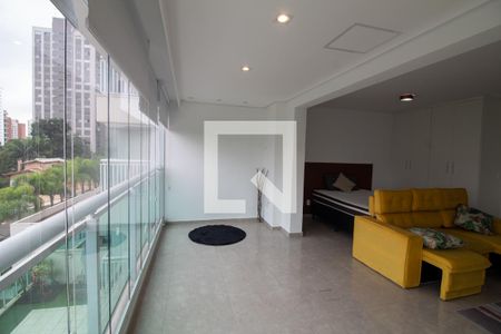 Varanda de kitnet/studio para alugar com 1 quarto, 50m² em Campo Belo, São Paulo