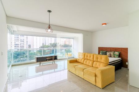 Sala/Quarto de apartamento para alugar com 1 quarto, 50m² em Campo Belo, São Paulo