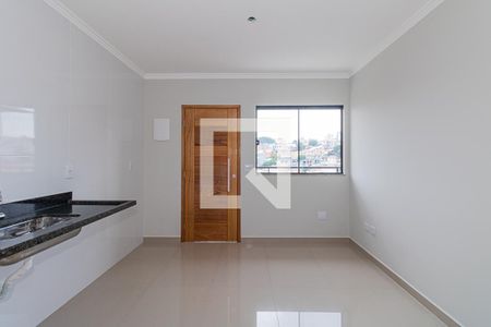 Sala e Cozinha de apartamento à venda com 1 quarto, 42m² em Vila Nivi, São Paulo