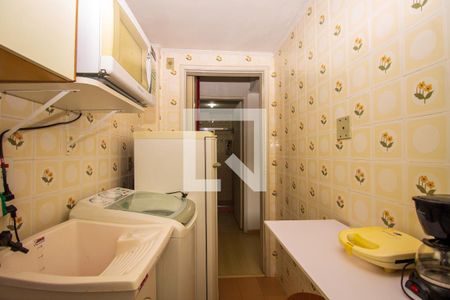 Cozinha e Área de Serviço de apartamento à venda com 1 quarto, 30m² em Centro Histórico, Porto Alegre