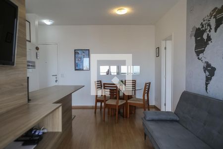 Sala de apartamento para alugar com 1 quarto, 50m² em Vila Matias, Santos