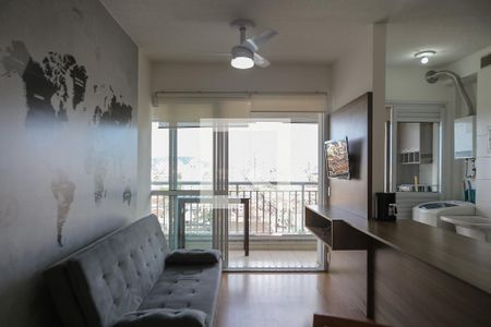 Sala de apartamento para alugar com 1 quarto, 50m² em Vila Matias, Santos