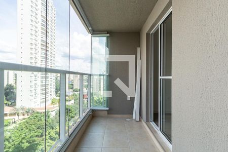 Varanda da Sala de apartamento para alugar com 1 quarto, 37m² em Vila Andrade, São Paulo