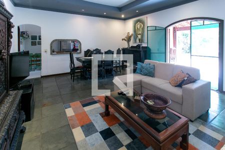 Sala de casa de condomínio à venda com 4 quartos, 346m² em Recreio dos Bandeirantes, Rio de Janeiro