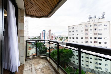 Varanda da Sala de apartamento à venda com 4 quartos, 230m² em Mirandópolis, São Paulo