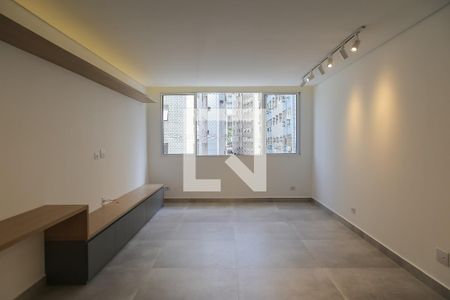 Sala de apartamento para alugar com 3 quartos, 127m² em Gonzaga, Santos