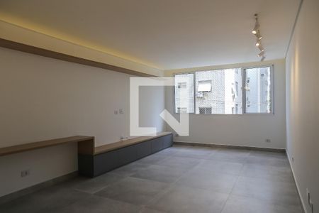 Sala de apartamento para alugar com 3 quartos, 127m² em Gonzaga, Santos