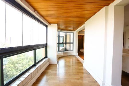 Varanda da Sala de apartamento para alugar com 4 quartos, 290m² em Jardim Morumbi, São Paulo