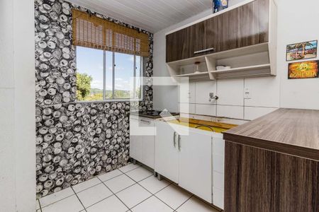 Cozinha de apartamento à venda com 2 quartos, 42m² em Vila Nova, Porto Alegre