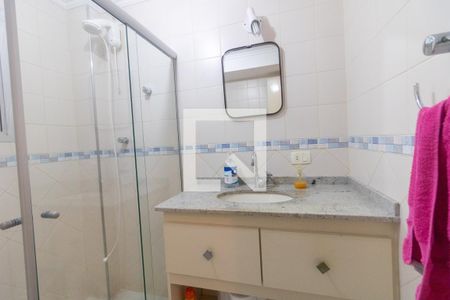 Banheiro  de apartamento à venda com 3 quartos, 124m² em Vila Bastos, Santo André