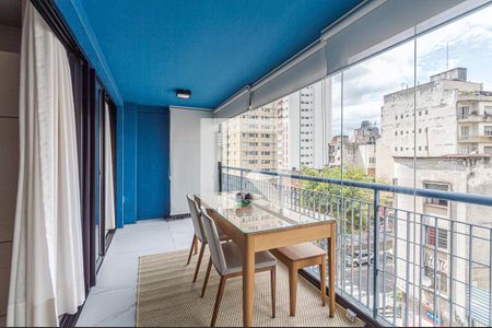 Varanda de apartamento à venda com 1 quarto, 40m² em Bela Vista, São Paulo