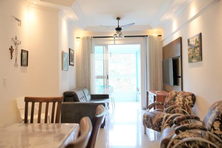 Sala de apartamento para alugar com 3 quartos, 126m² em Canto do Forte, Praia Grande