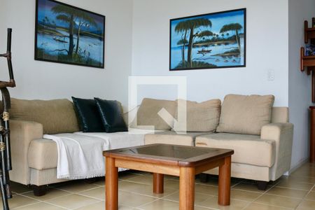 Sala de apartamento para alugar com 3 quartos, 150m² em Barra Funda, Guarujá