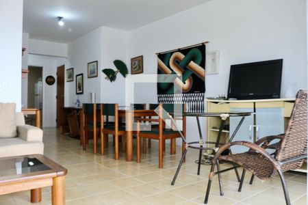 Sala de apartamento para alugar com 3 quartos, 150m² em Barra Funda, Guarujá