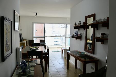 Sala de apartamento para alugar com 3 quartos, 150m² em Barra Funda, Guarujá