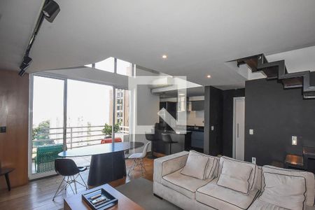 Sala de apartamento à venda com 1 quarto, 84m² em Vila Suzana, São Paulo