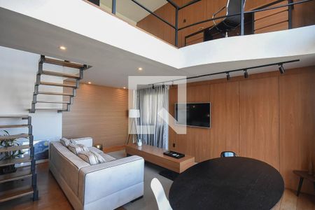 Sala de apartamento à venda com 1 quarto, 84m² em Vila Suzana, São Paulo