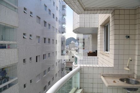 Varanda da Sala de apartamento para alugar com 2 quartos, 70m² em Guilhermina, Praia Grande