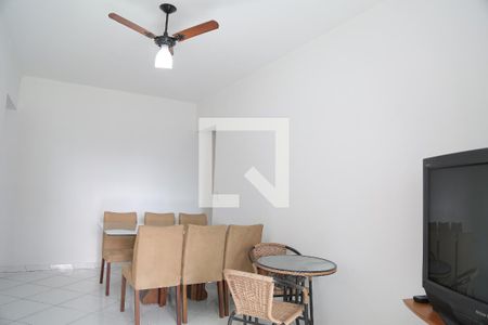 Detalhe Sala de apartamento para alugar com 2 quartos, 70m² em Guilhermina, Praia Grande